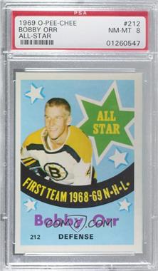 1969-70 O-Pee-Chee - [Base] #212 - Bobby Orr [PSA 8 NM‑MT]