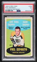 Phil Esposito (No Position, 205 Printed on Front) [PSA 3 VG]