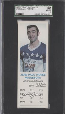 1970-71 Dad's Cookies - [Base] #_JPPA - J.P. Parise [SGC 50 VG/EX 4]