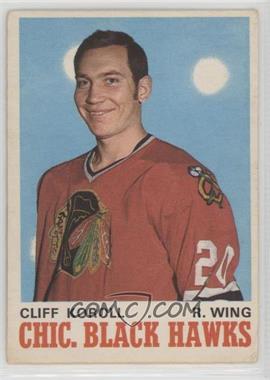 1970-71 O-Pee-Chee - [Base] #147 - Cliff Koroll [Good to VG‑EX]