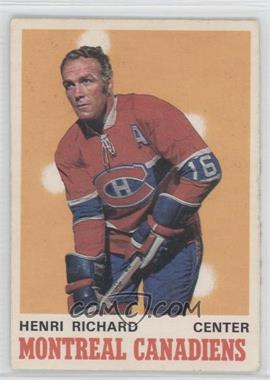 1970-71 O-Pee-Chee - [Base] #176 - Henri Richard [Good to VG‑EX]