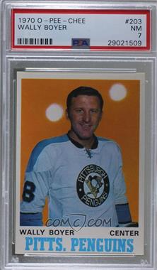 1970-71 O-Pee-Chee - [Base] #203 - Wally Boyer [PSA 7 NM]