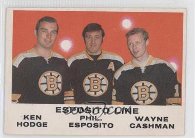 1970-71 O-Pee-Chee - [Base] #233 - Ken Hodge, Phil Esposito, Wayne Cashman
