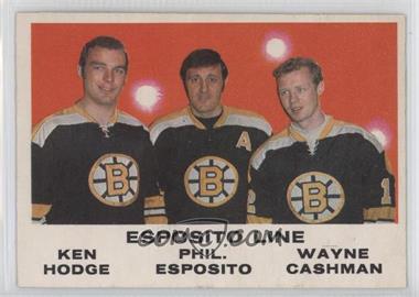 1970-71 O-Pee-Chee - [Base] #233 - Ken Hodge, Phil Esposito, Wayne Cashman