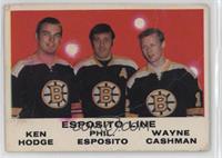 Ken Hodge, Phil Esposito, Wayne Cashman [Poor to Fair]