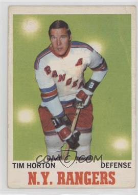 1970-71 O-Pee-Chee - [Base] #59 - Tim Horton