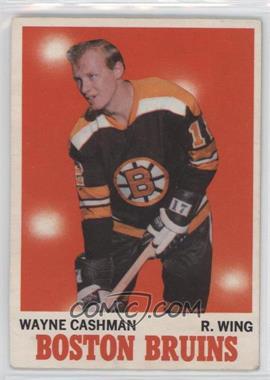 1970-71 O-Pee-Chee - [Base] #7 - Wayne Cashman [Good to VG‑EX]