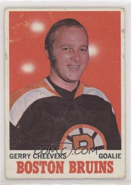 1970-71 Topps - [Base] #1 - Gerry Cheevers [Good to VG‑EX]