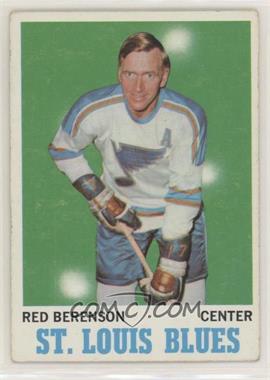1970-71 Topps - [Base] #103 - Red Berenson [Good to VG‑EX]