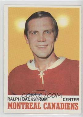 1970-71 Topps - [Base] #54 - Ralph Backstrom