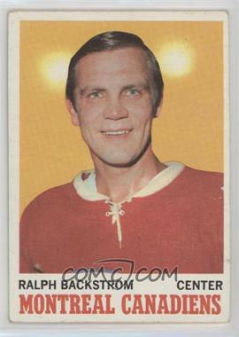 1970-71 Topps - [Base] #54 - Ralph Backstrom