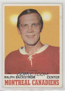 1970-71 Topps - [Base] #54 - Ralph Backstrom