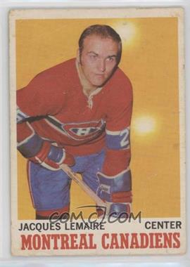 1970-71 Topps - [Base] #57 - Jacques Lemaire [Poor to Fair]