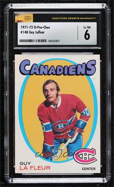 1971-72 O-Pee-Chee - [Base] #148 - Guy Lafleur [CSG 6 Ex/NM]