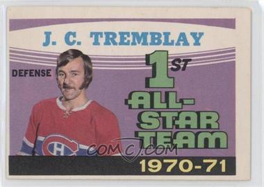 1971-72 O-Pee-Chee - [Base] #252 - 1st All-Star Team 1970-71 (J.C. Tremblay)