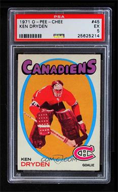 1971-72 O-Pee-Chee - [Base] #45 - Ken Dryden [PSA 5 EX]