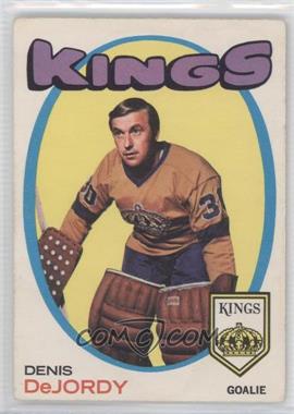 1971-72 O-Pee-Chee - [Base] #63 - Denis DeJordy [Good to VG‑EX]