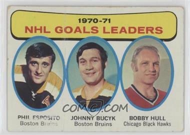 1971-72 Topps - [Base] #1 - John Bucyk, Phil Esposito, Bobby Hull [Poor to Fair]