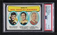 John Bucyk, Phil Esposito, Bobby Hull [PSA 6 EX‑MT]