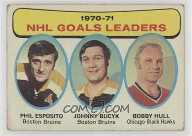 1971-72 Topps - [Base] #1 - John Bucyk, Phil Esposito, Bobby Hull [Poor to Fair]