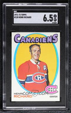 1971-72 Topps - [Base] #120 - Henri Richard [SGC 6.5 EX/NM+]