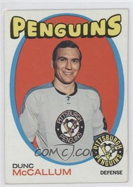 1971-72 Topps - [Base] #132 - Dunc McCallum [Good to VG‑EX]