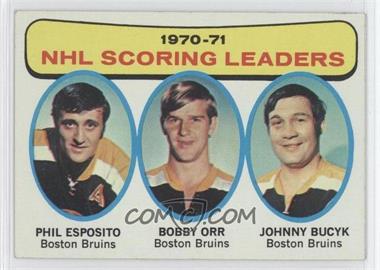 1971-72 Topps - [Base] #3 - John Bucyk, Phil Esposito, Bobby Orr