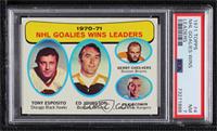 Tony Esposito, Ed Johnston, Gerry Cheevers, Ed Giacomin [PSA 7 NM]