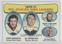 Tony Esposito, Ed Johnston, Gerry Cheevers, Ed Giacomin