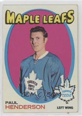 1971-72 Topps - [Base] #67 - Paul Henderson