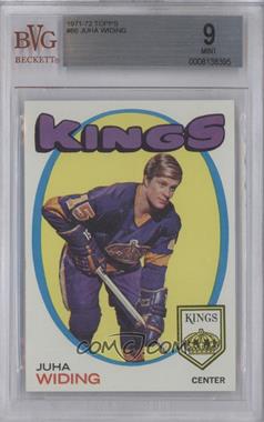 1971-72 Topps - [Base] #86 - Juha Widing [BVG 9 MINT]