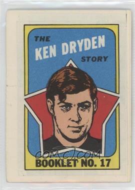 1971-72 Topps - Booklet #17 - Ken Dryden