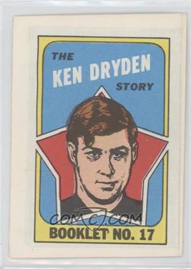 1971-72 Topps - Booklet #17 - Ken Dryden