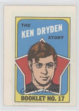 1971-72 Topps - Booklet #17 - Ken Dryden
