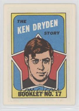 1971-72 Topps - Booklet #17 - Ken Dryden