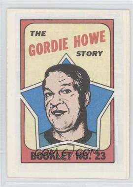 1971-72 Topps - Booklet #23 - Gordie Howe