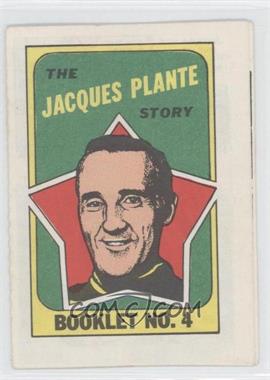 1971-72 Topps - Booklet #4 - Jacques Plante
