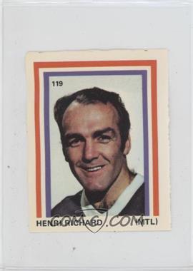 1972-73 Eddie Sargent NHL Player Stickers - [Base] #119 - Henri Richard