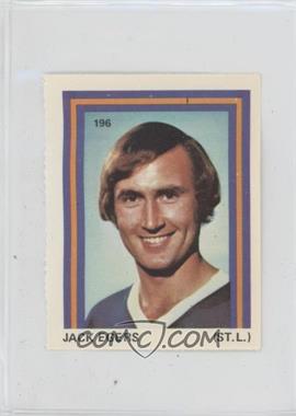 1972-73 Eddie Sargent NHL Player Stickers - [Base] #196 - Jack Egers
