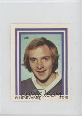 1972-73 Eddie Sargent NHL Player Stickers - [Base] #208 - Pierre Jarry