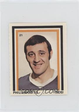 1972-73 Eddie Sargent NHL Player Stickers - [Base] #21 - Phil Esposito