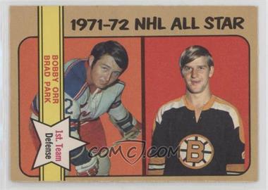 1972-73 O-Pee-Chee - [Base] #227 - 1971-72 NHL All Star - Bobby Orr, Brad Park