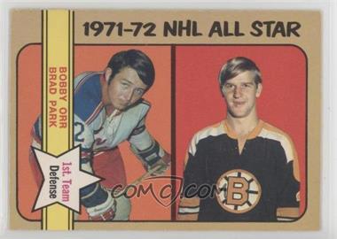 1972-73 O-Pee-Chee - [Base] #227 - 1971-72 NHL All Star - Bobby Orr, Brad Park