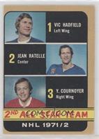1971-72 NHL All Star - Vic Hadfield, Jean Ratelle, Yvan Cournoyer