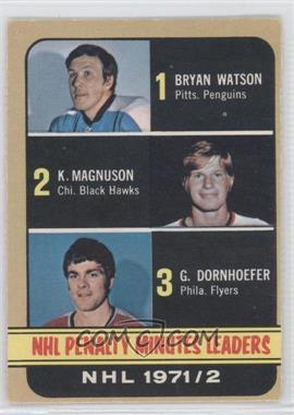 1972-73 O-Pee-Chee - [Base] #268 - League Leaders - Bryan Watson, Keith Magnuson, Gary Dornhoefer