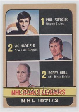 1972-73 O-Pee-Chee - [Base] #272 - League Leaders - Phil Esposito, Vic Hadfield, Bobby Hull