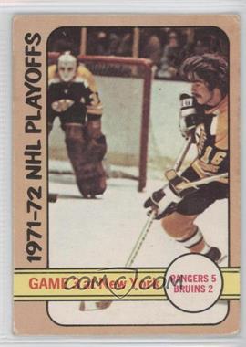 1972-73 O-Pee-Chee - [Base] #30 - 1971-72 NHL Playoffs - Game 3 at New York [Good to VG‑EX]