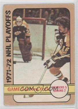 1972-73 O-Pee-Chee - [Base] #30 - 1971-72 NHL Playoffs - Game 3 at New York [Good to VG‑EX]