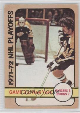 1972-73 O-Pee-Chee - [Base] #30 - 1971-72 NHL Playoffs - Game 3 at New York [Good to VG‑EX]