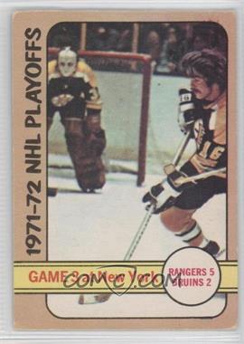 1972-73 O-Pee-Chee - [Base] #30 - 1971-72 NHL Playoffs - Game 3 at New York [Good to VG‑EX]